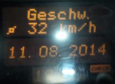 Ökoauto Durchschnittsgeschwindigkeit